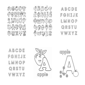 Alphabet Coloring Book For Preschoolers 1