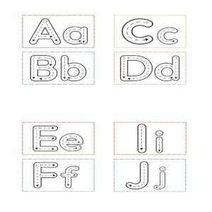 Alphabet Tracing Cards 1
