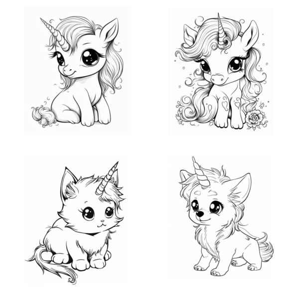 UNICORNS COLORING