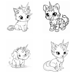 UNICORNS COLORING BOOK 2