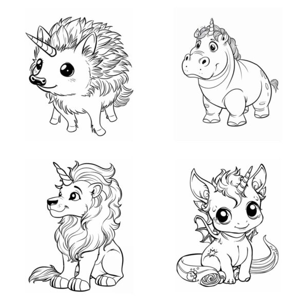 UNICORNS COLORING BOOK