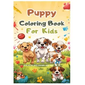 Puppy Coloring Book For Kids