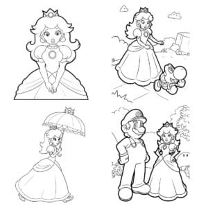 PRINCESSES COLORING BOOK 1