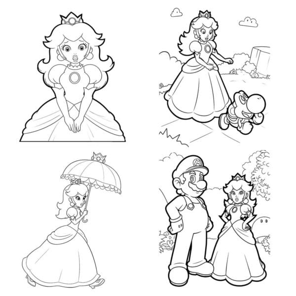 PRINCESSES COLORING BOOK 1