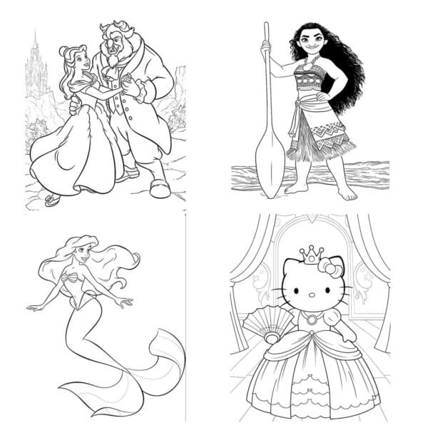 PRINCESSES COLORING BOOK 2