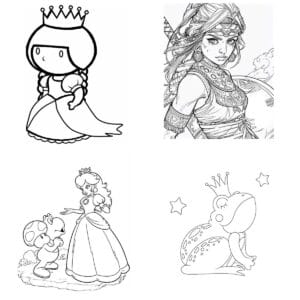 PRINCESSES COLORING BOOK 5