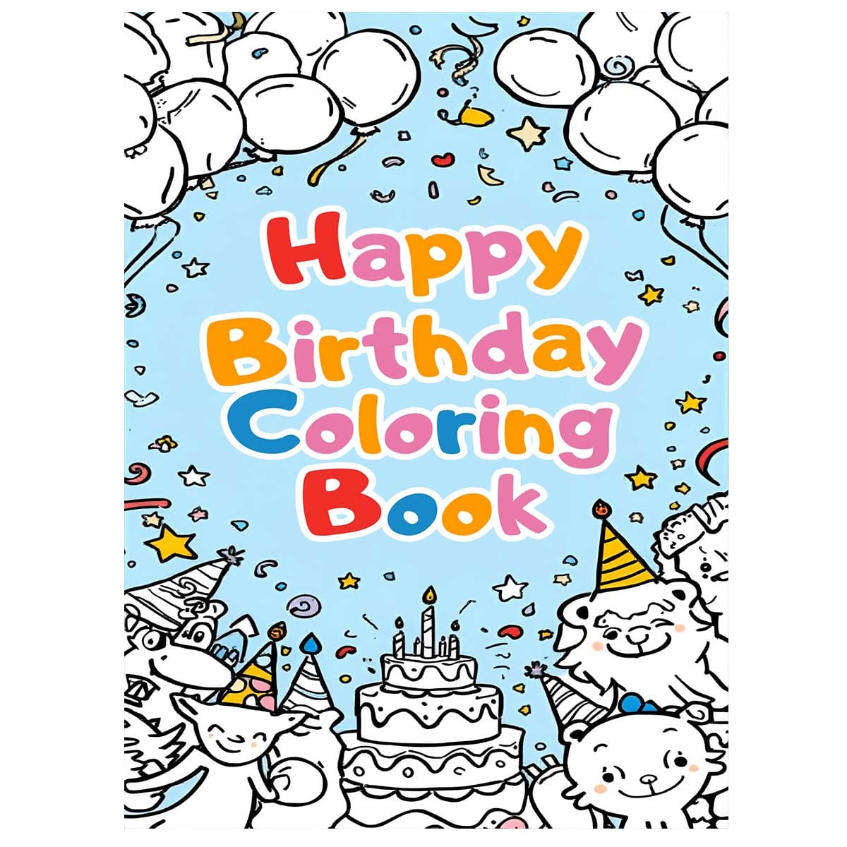 Happy Birthday Coloring Book