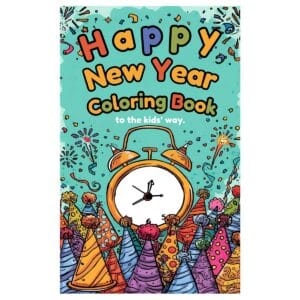 Happy New Year Coloring Book