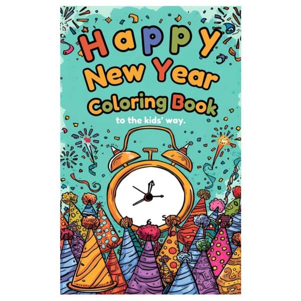 Happy New Year Coloring Book