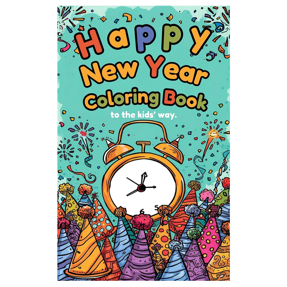 Happy New Year Coloring Book