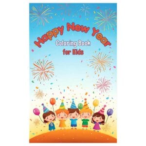 Happy New Year Coloring Book for Kids