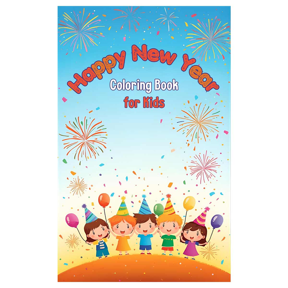 Happy New Year Coloring Book for Kids