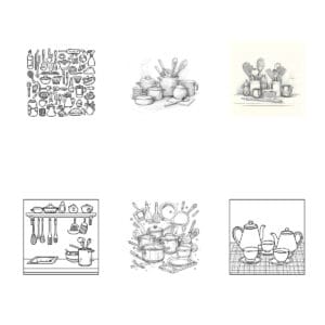 Kitchen Stuff Coloring