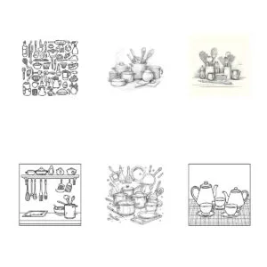 Kitchen Stuff Coloring