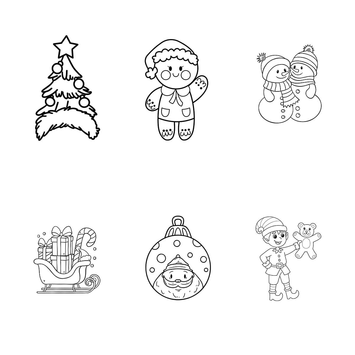 Merry Christmas Coloring Book