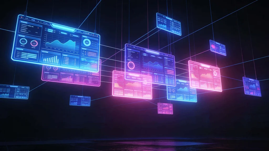 Futuristic Holographic Analytics