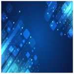 Futuristic Blue Tech Network Background