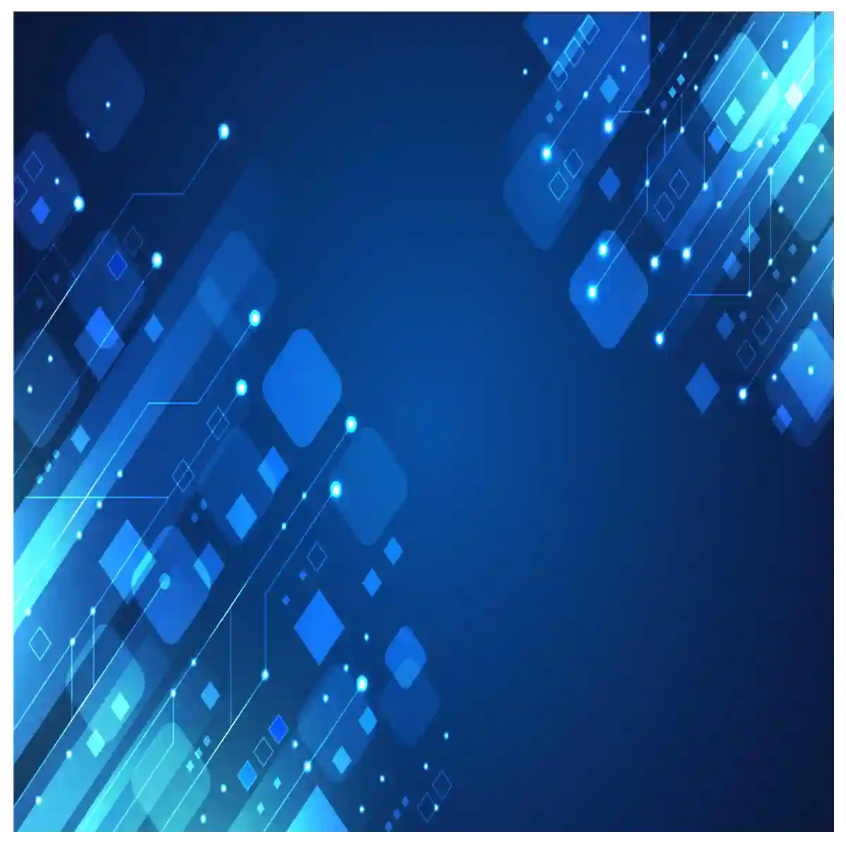 Futuristic Blue Tech Network Background